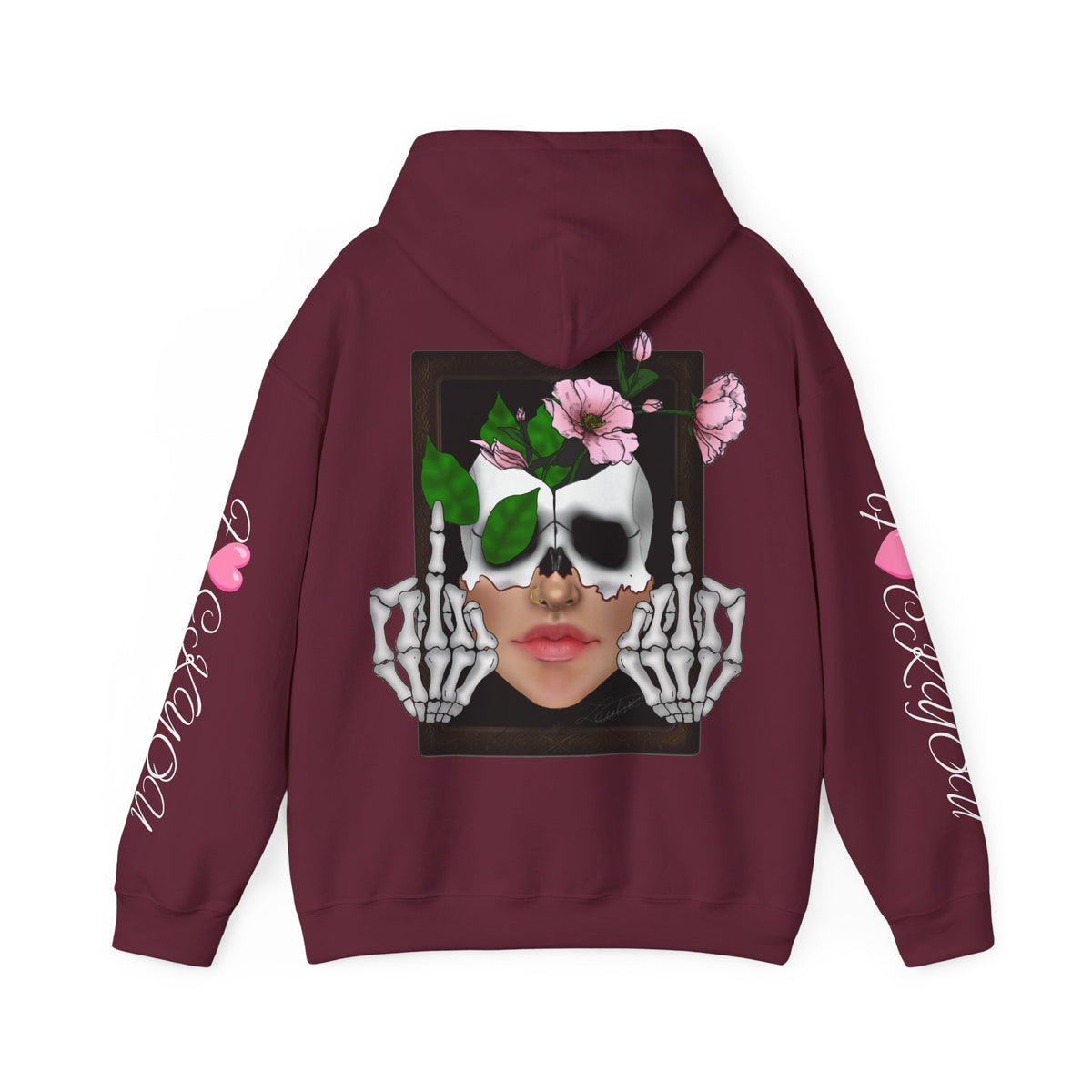 Skull & Roses Graphic Hoodie