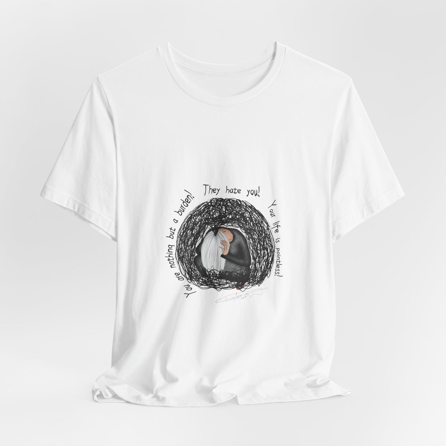 Deprimiertes T-Shirt