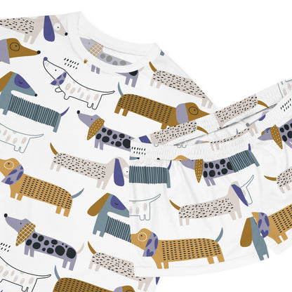 Sausage Dog Women's All-Over Print Short Pajama Set