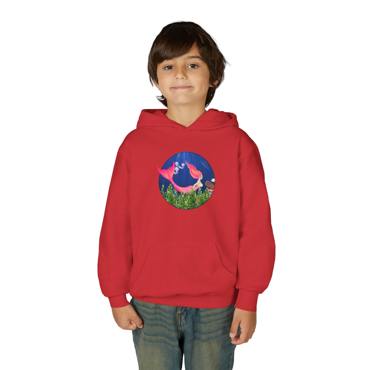 Mermaid Youth Graphic Hoodie