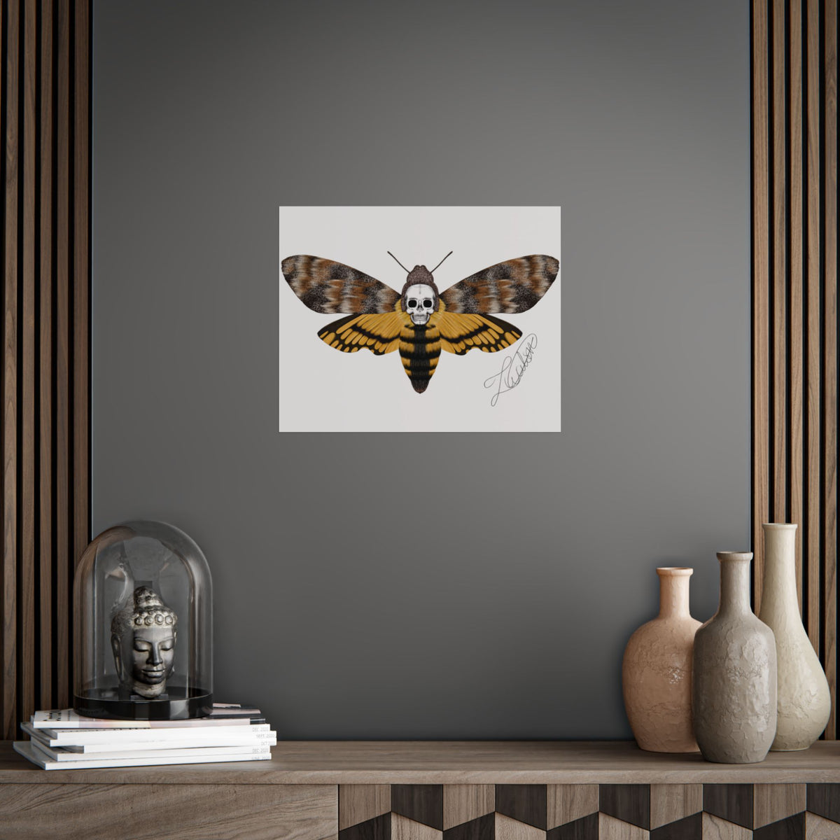 Unframed death moth Posters