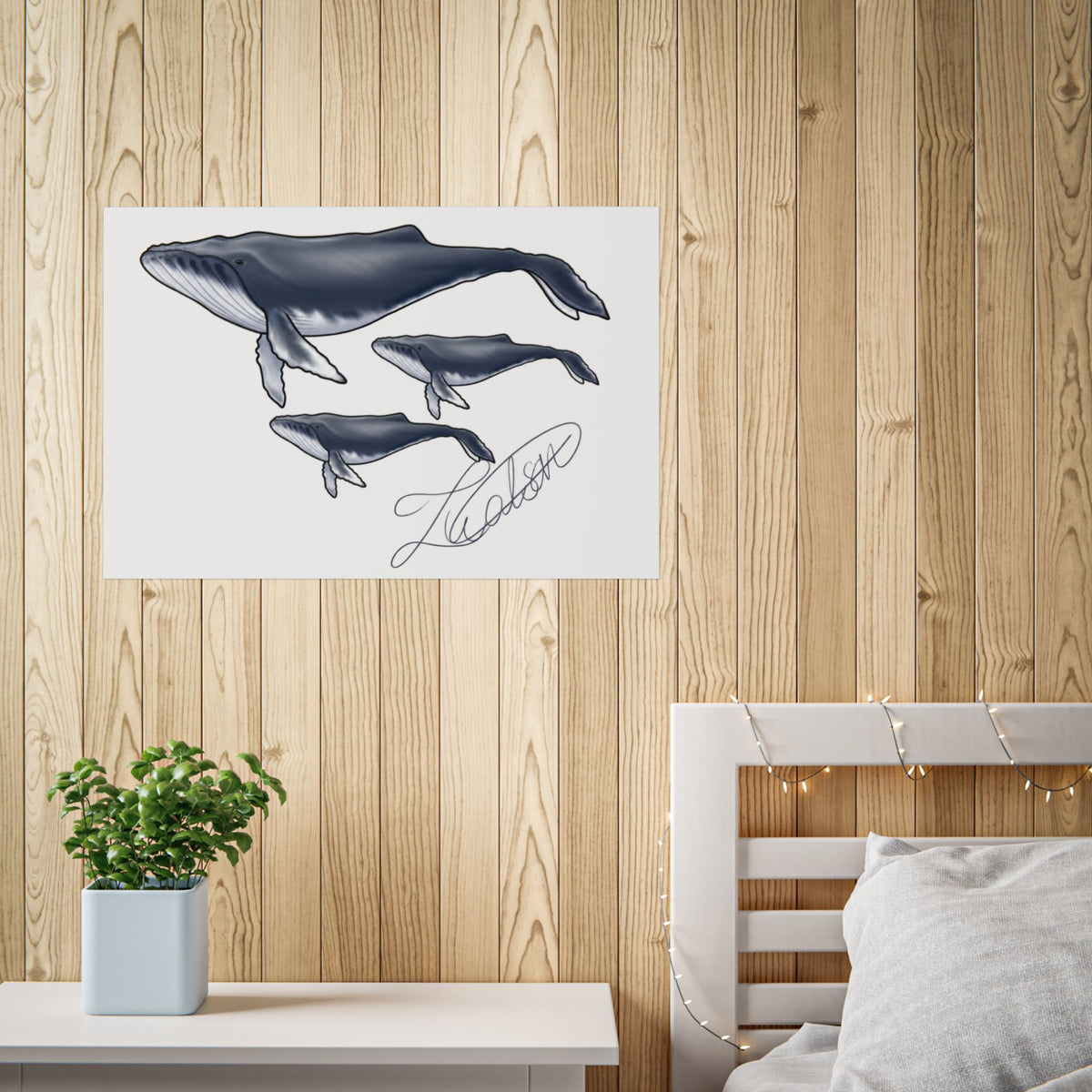 Whale Family Unframed Poster