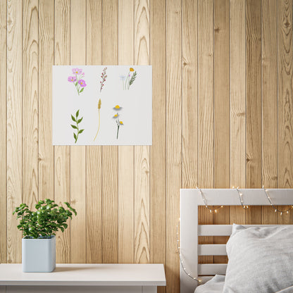 Botanical Wildflower Unframed Poster