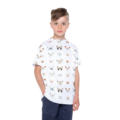Kids Butterfly Print Sports Jersey