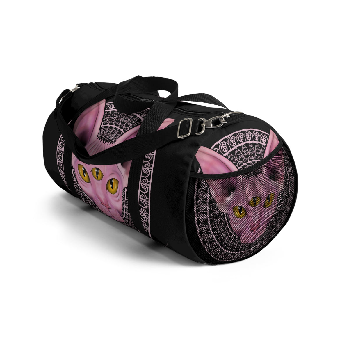Three-Eyed Cat Duffel Bag