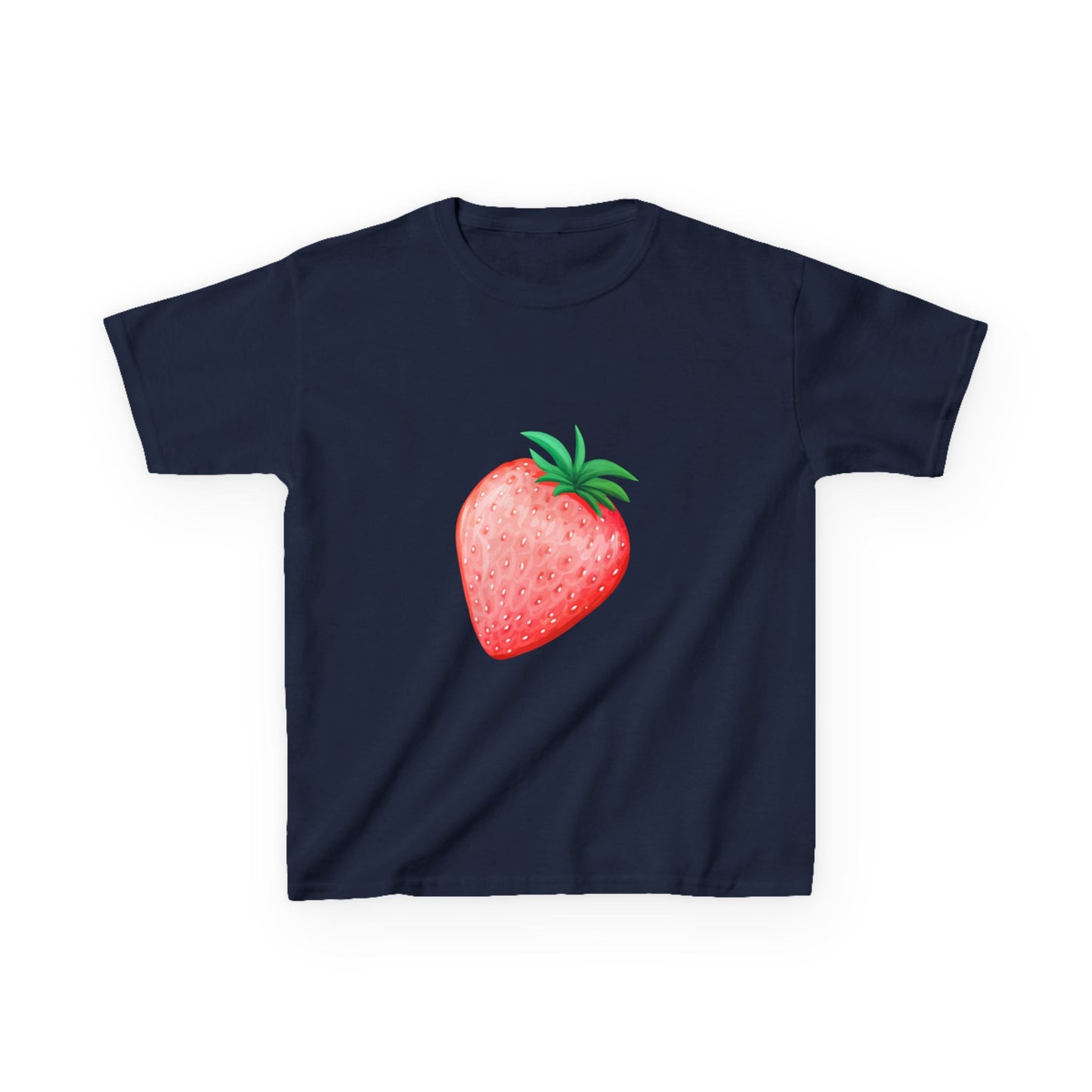 Kinder T-Shirt Erdbeere — Süßes Aquarell Erdbeer Grafik-T-Shirt für Kleinkinder & Kinder