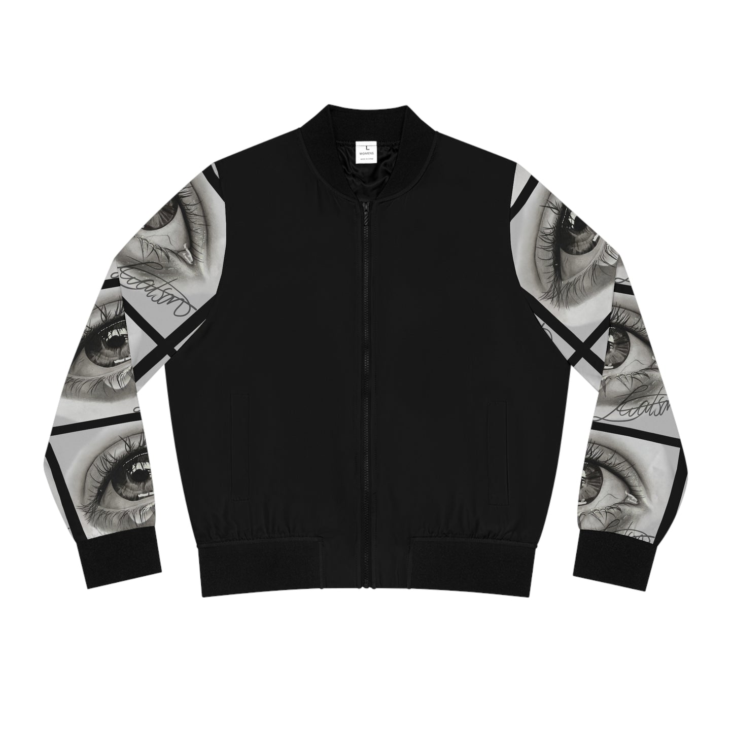 Augapfel-Ärmel-Bomberjacke