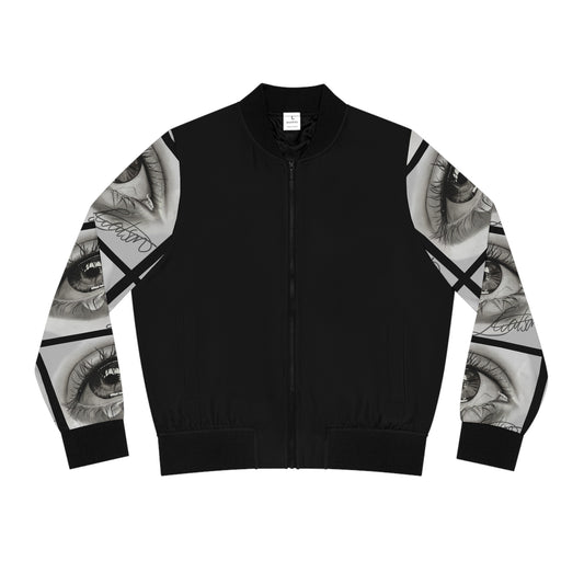 Augapfel-Ärmel-Bomberjacke
