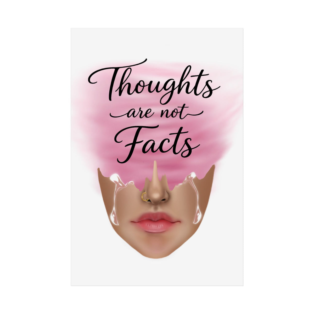 Thoughts Are Not Facts Unframed Poster