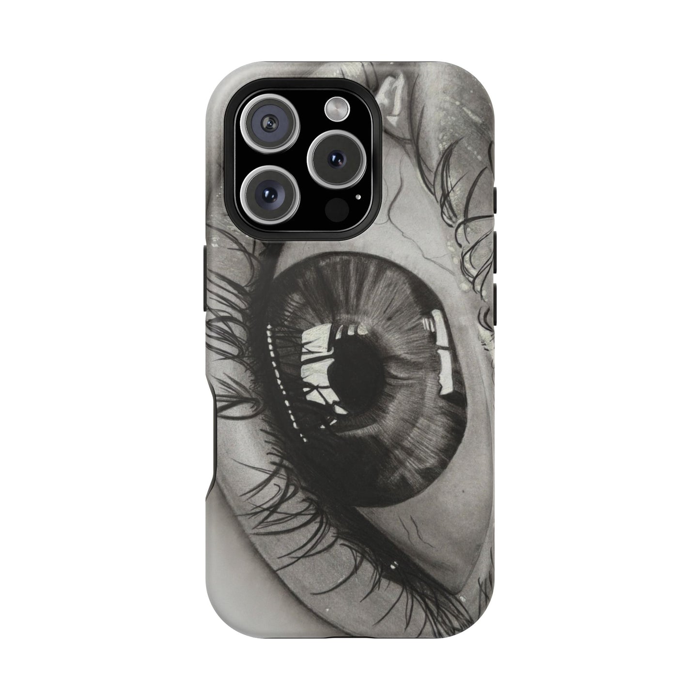 Augen-Illustration Magnetische Stoßfeste Handyhülle