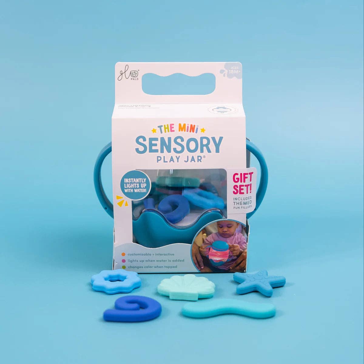 Mini Sensory Play Jar® Gift Set - BLUE Lagoon