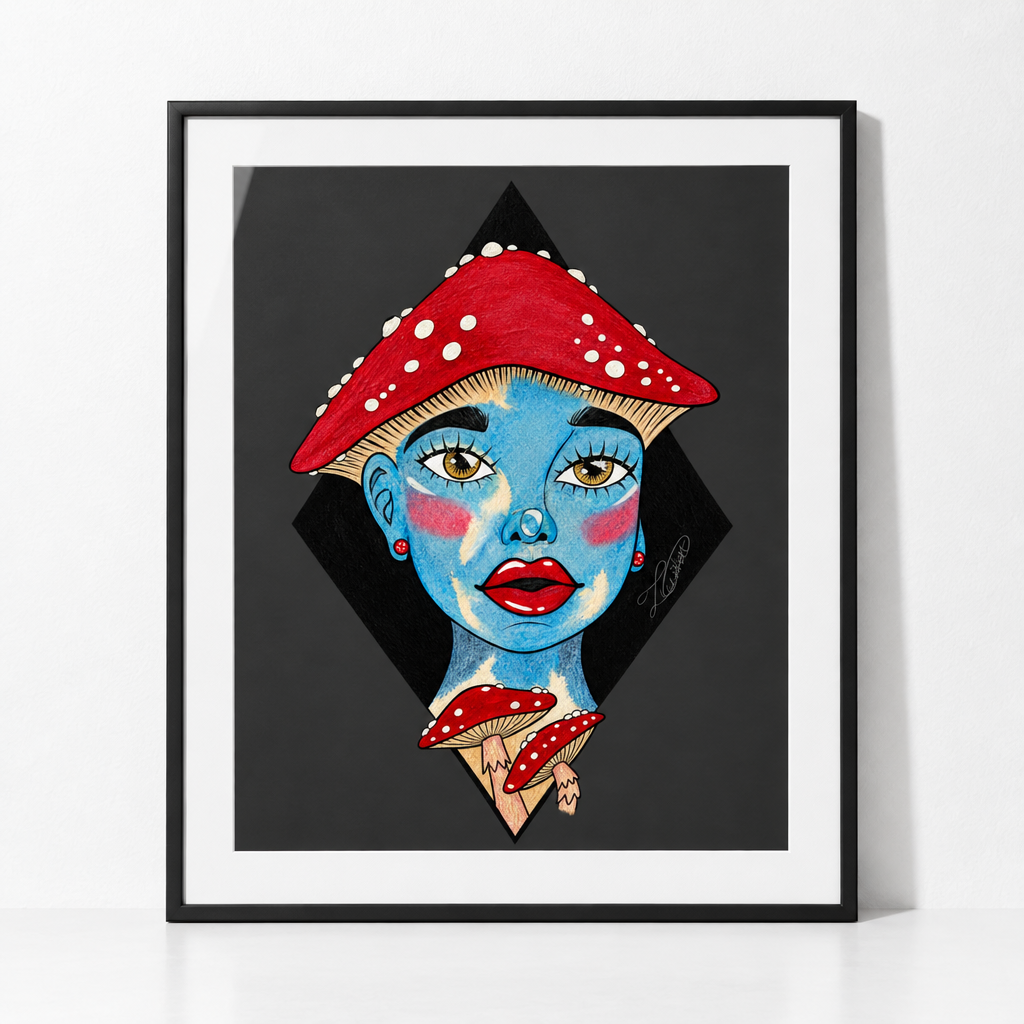 Shroom Girl Unframed Art Poster
