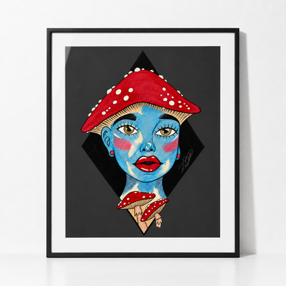Shroom Girl Unframed Art Poster