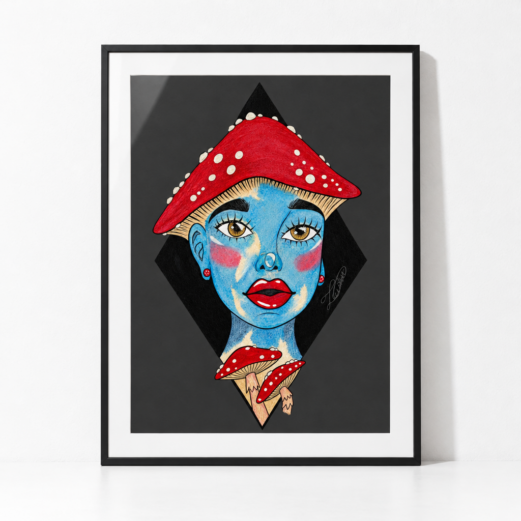 Shroom Girl Unframed Art Poster