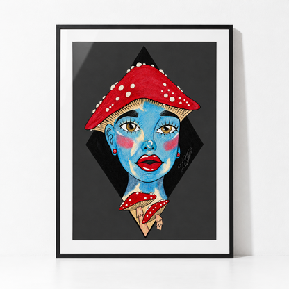 Shroom Girl Unframed Art Poster