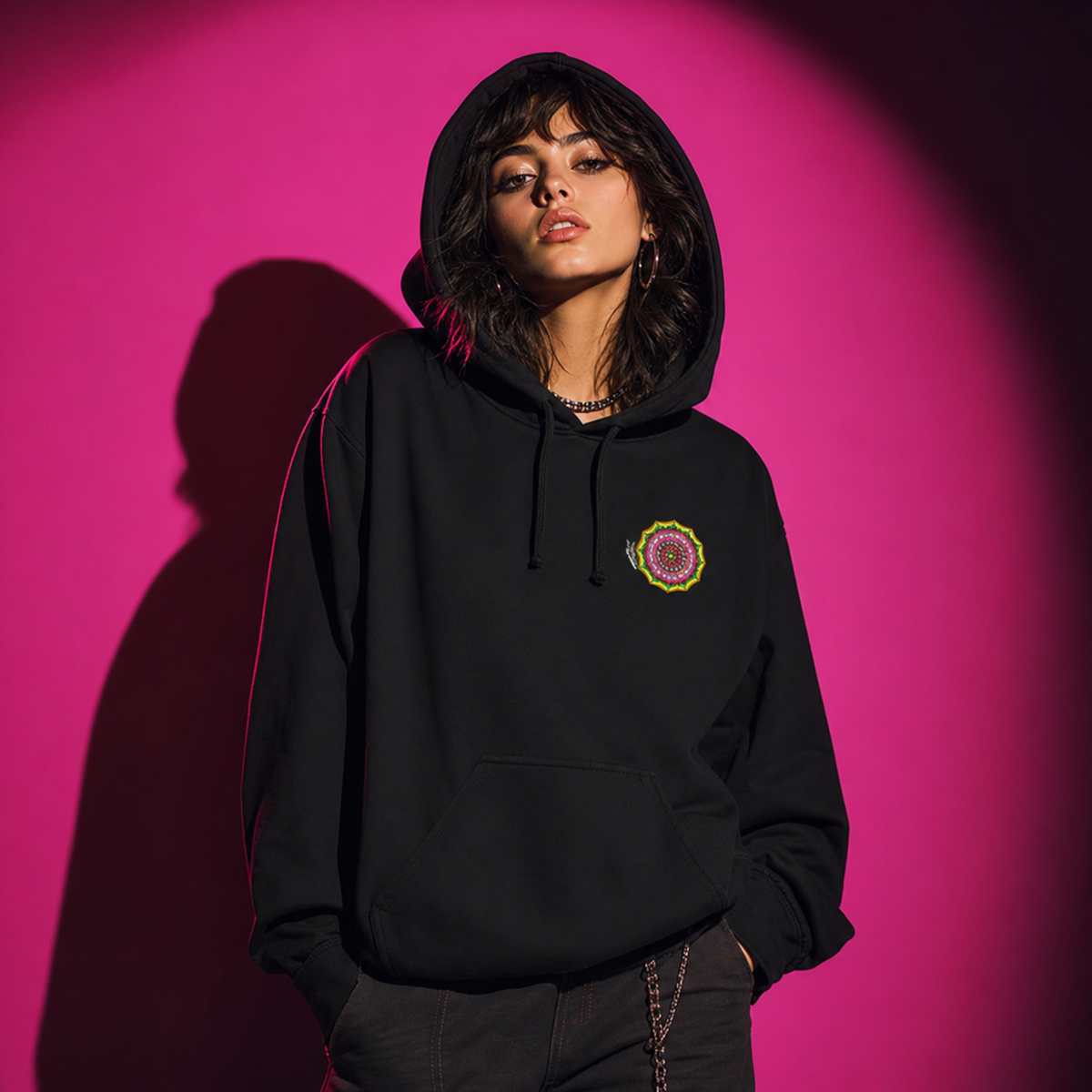 Colourful Mandala Graphic Hoodie