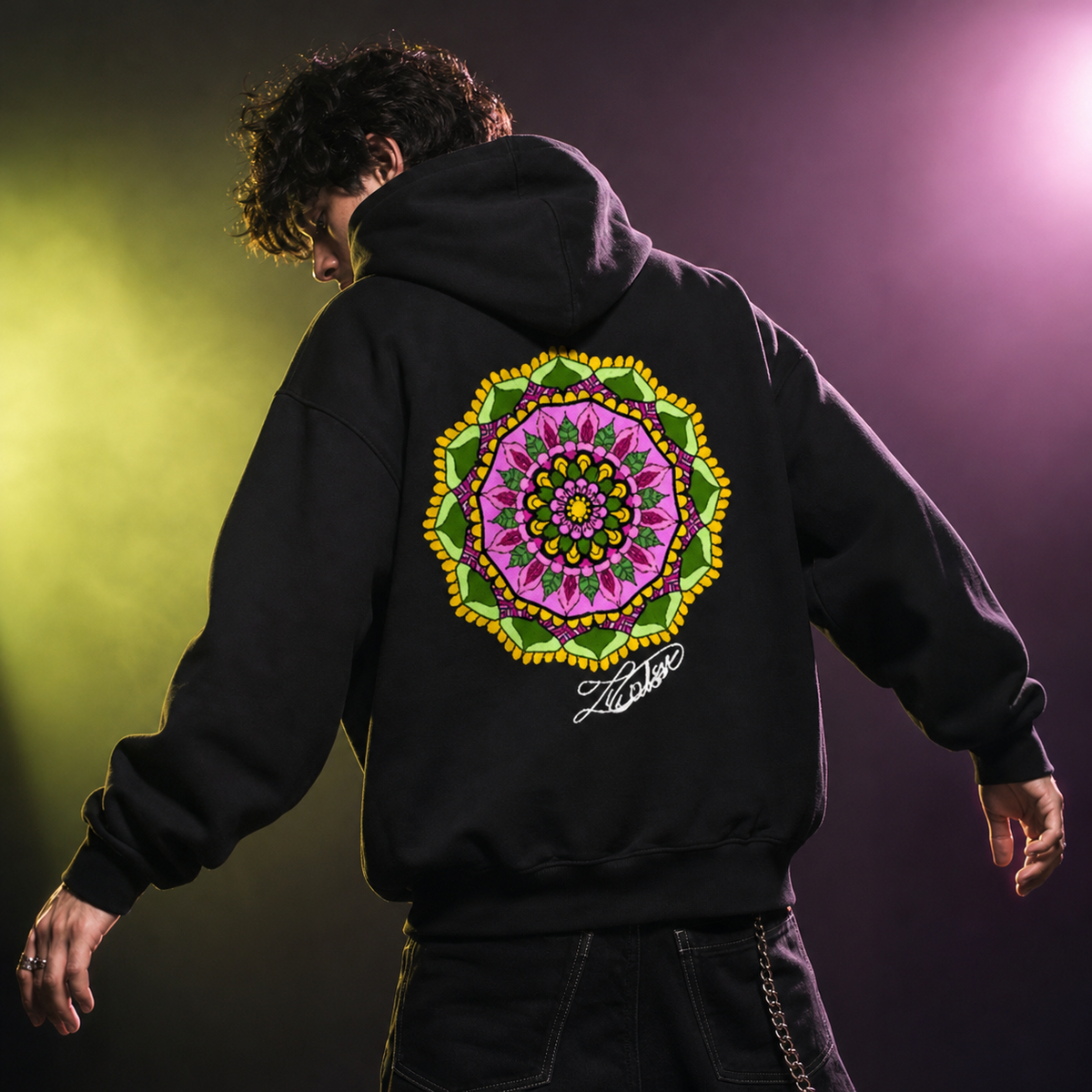 Colourful Mandala Graphic Hoodie