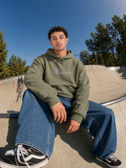 Manic Script Rhinestone Sparkle Hoodie