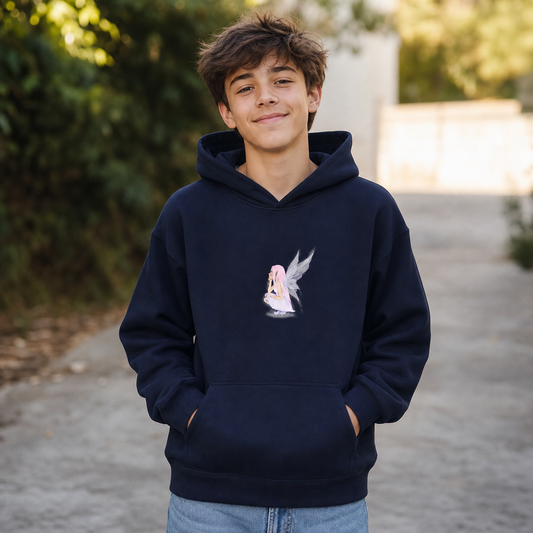 Thinking Fairy Kids Fleece Hoodie