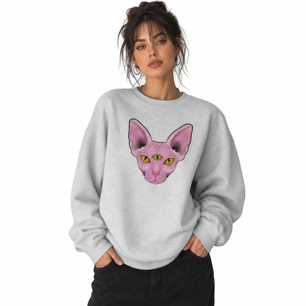 Three-Eyed Cat Unisex Sweatshirt