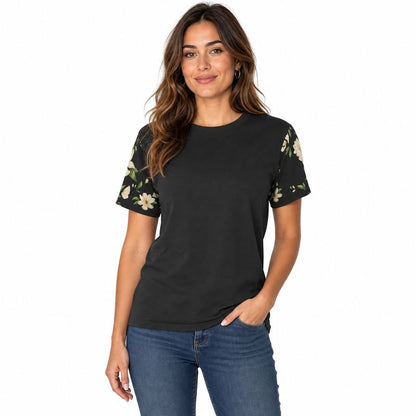 Black Stitching Unisex All-Over Print T-Shirt