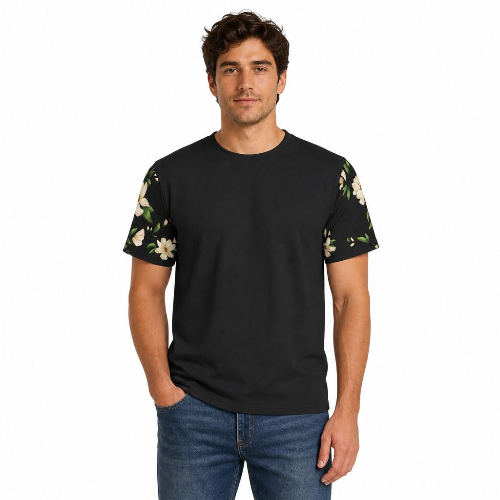 Black Stitching Unisex All-Over Print T-Shirt