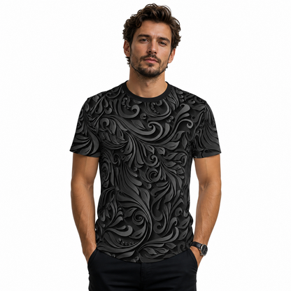 Dark Swirl Unisex All-Over Print Tee