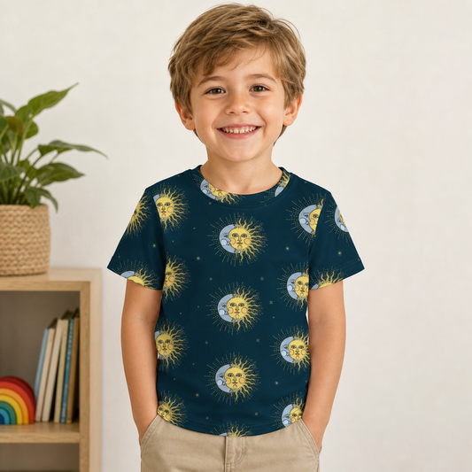 Moon and Sun Kids All-Over Print T-Shirt