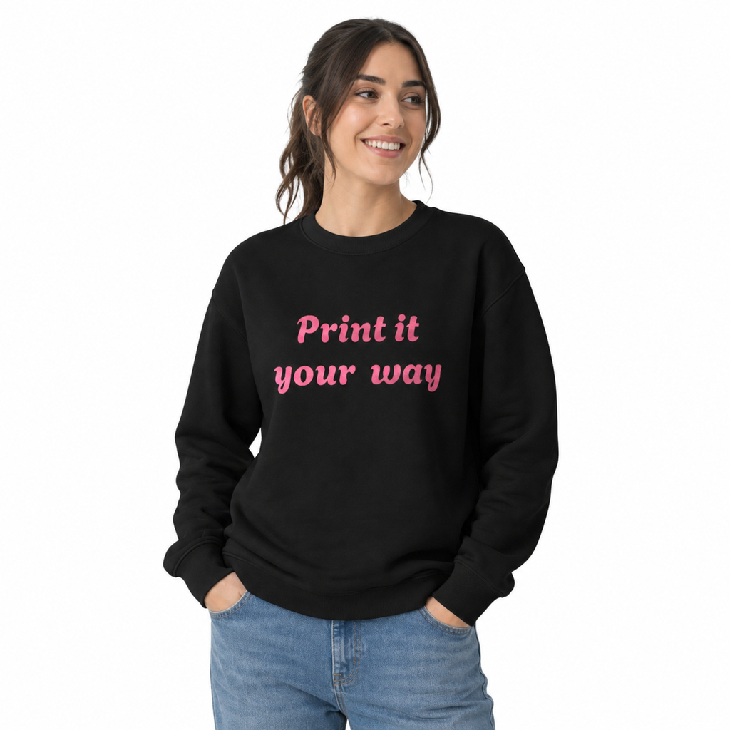 Custom Printed Crewneck Sweatshirt