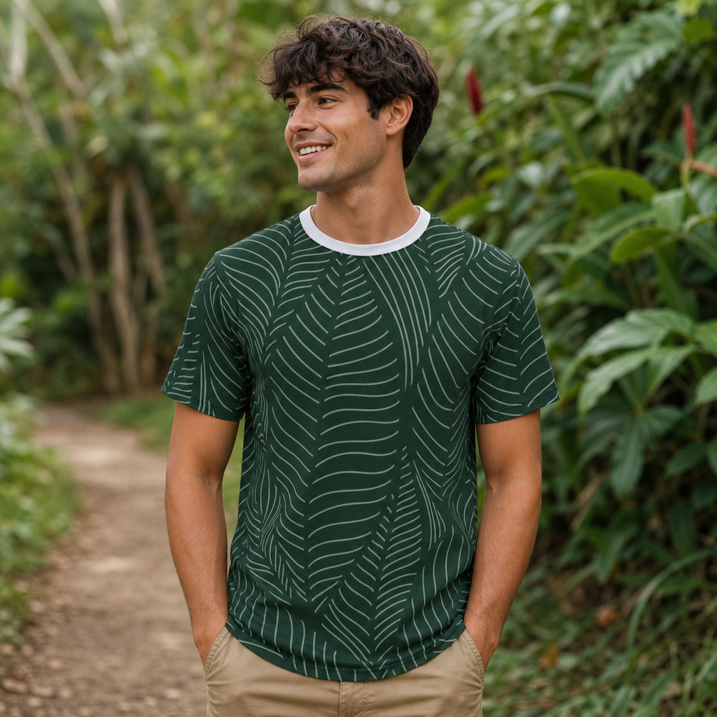 Leaf Pattern Unisex Tee