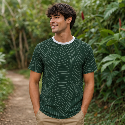Leaf Pattern Unisex Tee