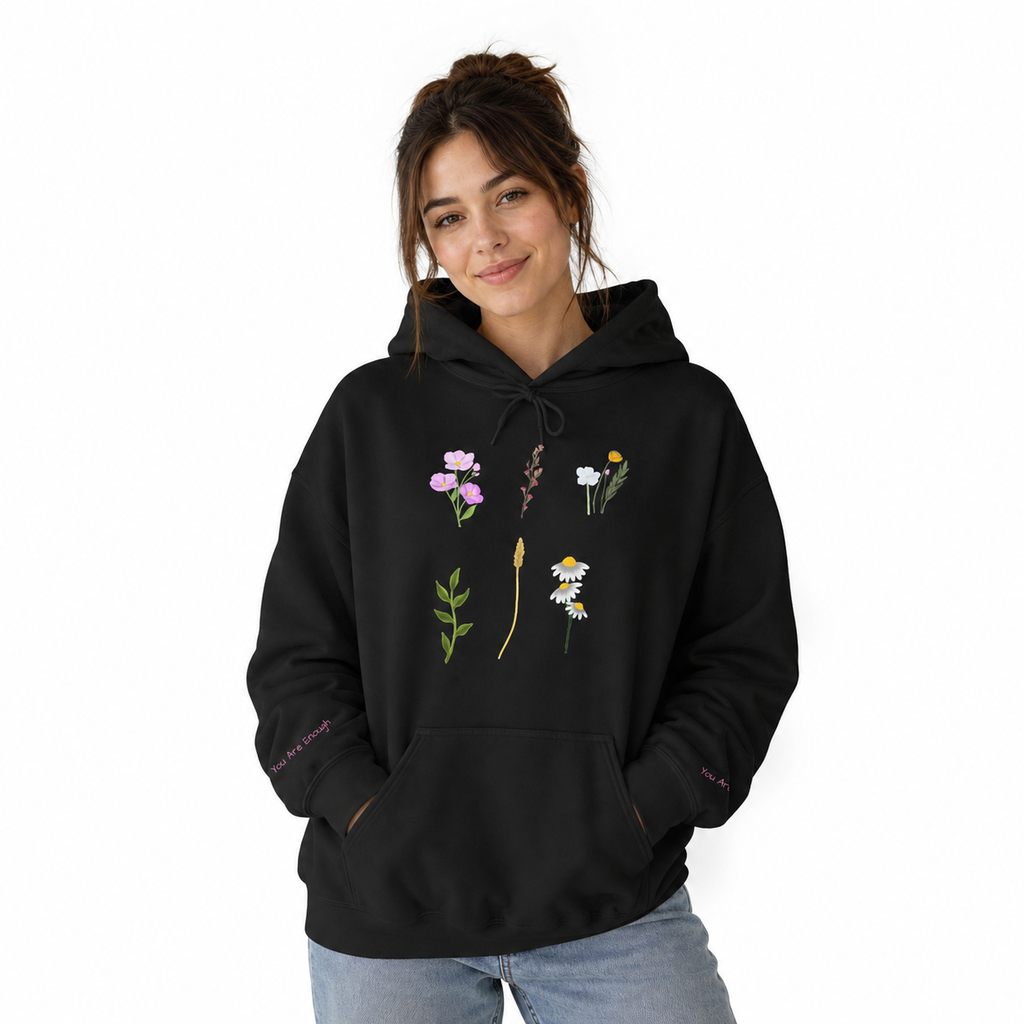 Wild Flower Floral Graphic Hoodie