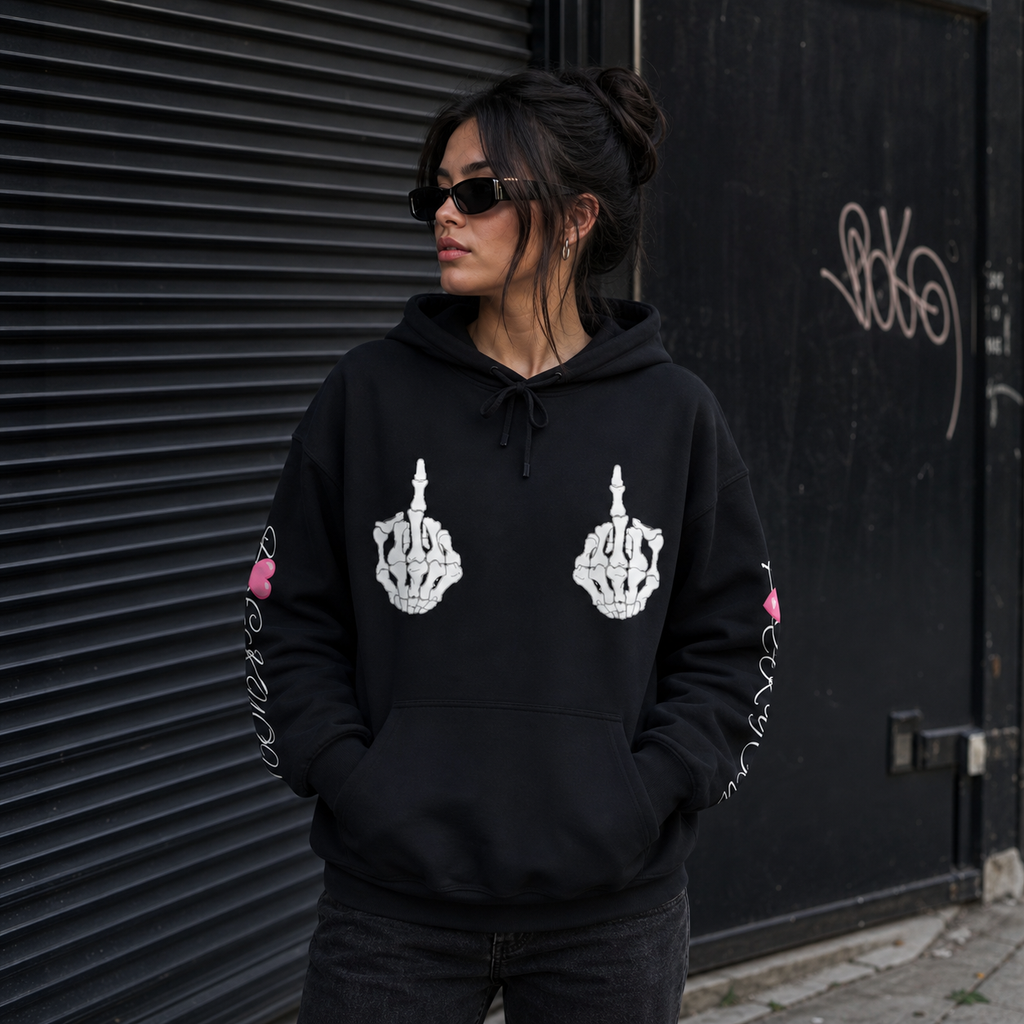 Skull & Roses Graphic Hoodie