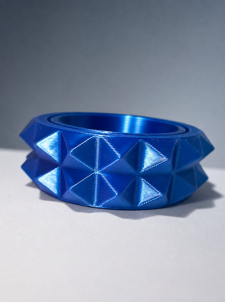 3D Printed Fidget Spinner Rings – Set of 4