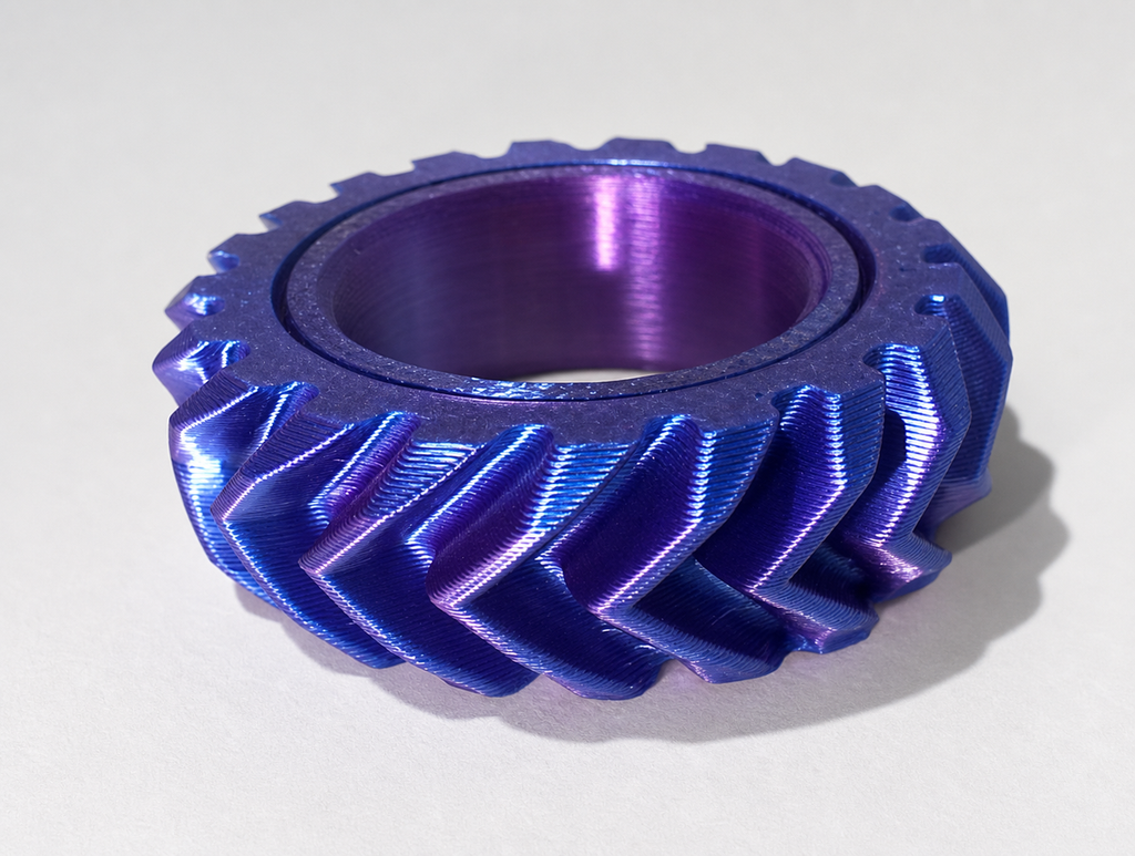 3D Printed Fidget Spinner Rings – Set of 4